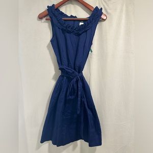 JCrew Ruffle Neck Shift Dress Size